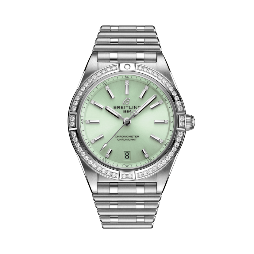 Chronomat Automatic 36機械計時自動腕錶 薄荷綠 | V-DIAL-COLOR-8888 dial, A10380591L1A1