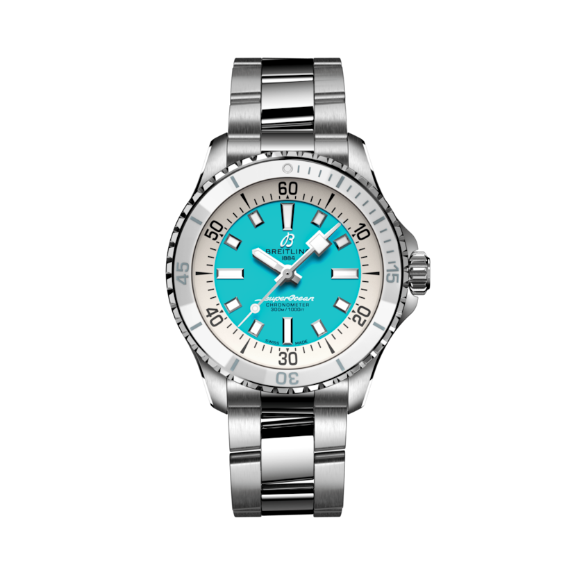 Superocean Automatic 36超級海洋自動腕錶 绿松石 | V-DIAL-COLOR-9876 dial, A17377211C1A1