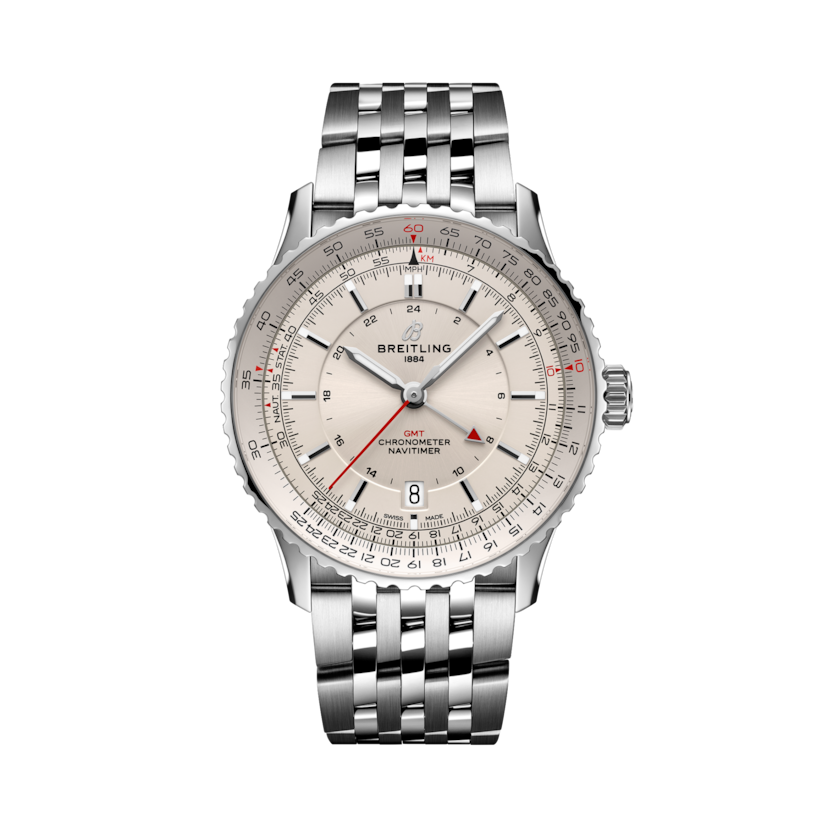 Navitimer Automatic GMT 41航空世界時自動腕錶 奶油色 | V-DIAL-COLOR-5842 dial, A32310211G1A1
