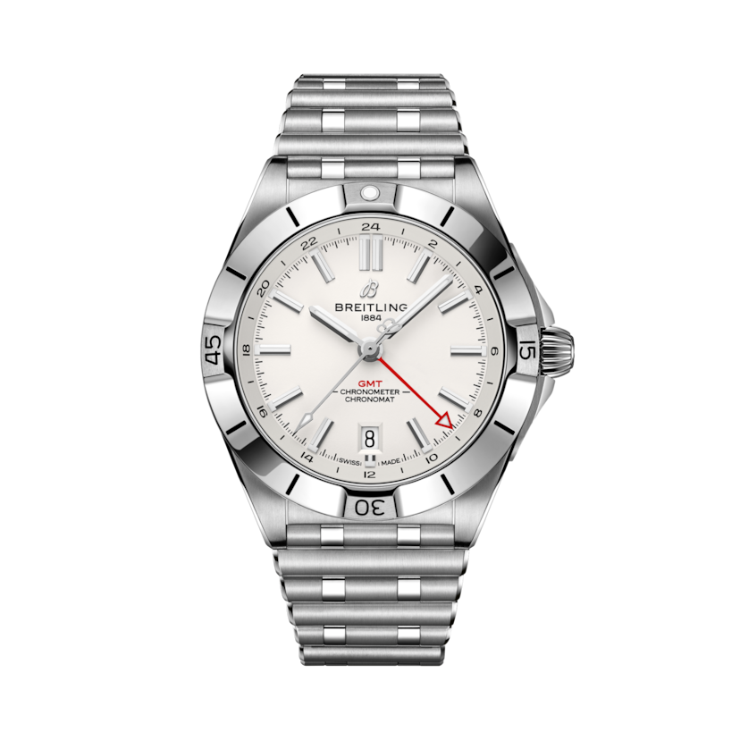Chronomat Automatic GMT 40機械計時自動腕錶 白色 | V-DIAL-COLOR-5926 dial, A32398101A1A1