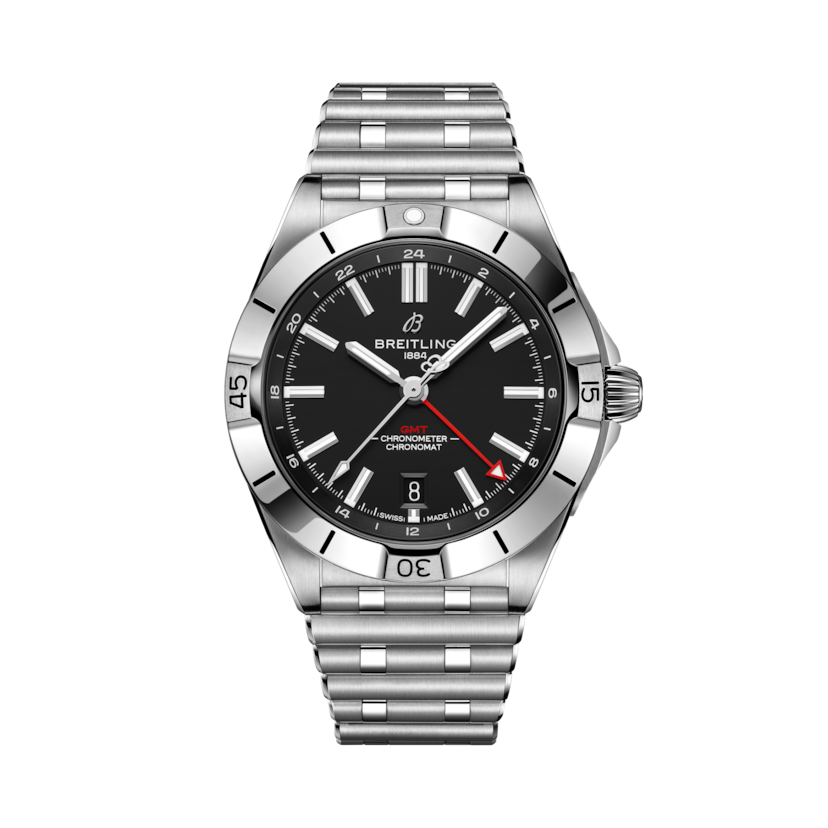 Chronomat Automatic GMT 40機械計時自動腕錶 黑色 | V-DIAL-COLOR-5686 dial, A32398101B1A1