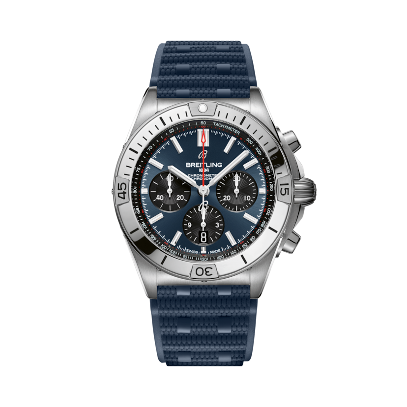 Chronomat B01 42機械計時腕錶 藍 | V-DIAL-COLOR-5714 dial, AB0134101C1S1