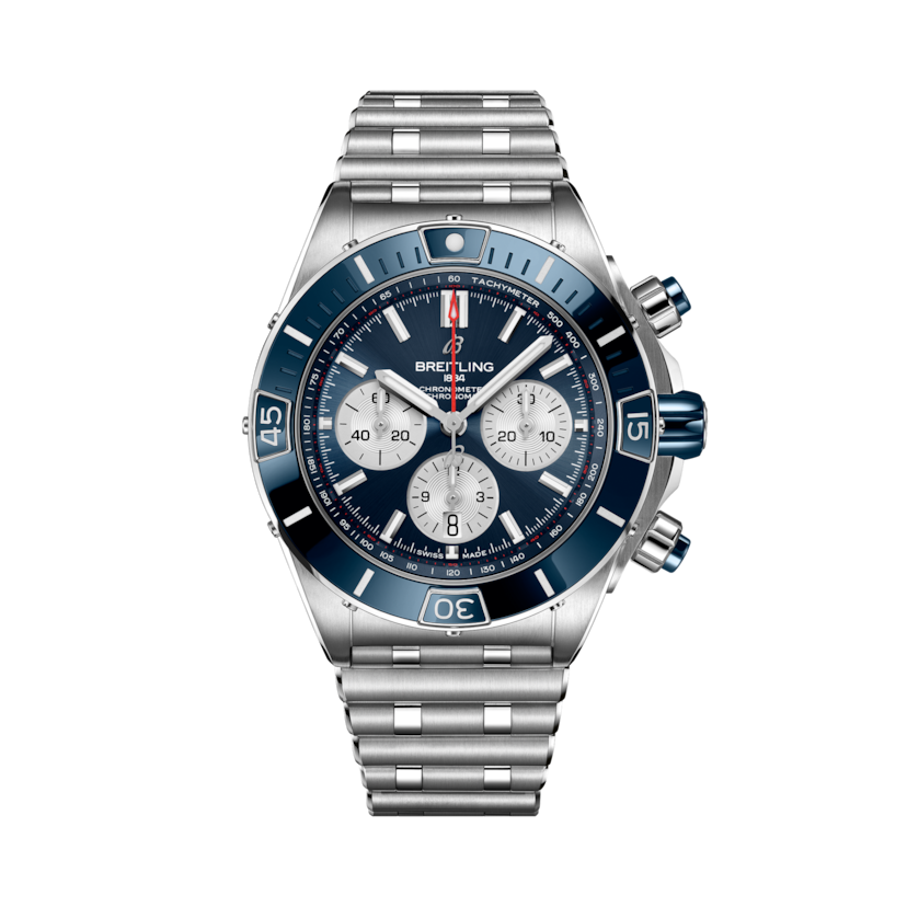 Super Chronomat超級機械計時B01腕錶44 藍 | V-DIAL-COLOR-5714 dial, AB0136161C1A1