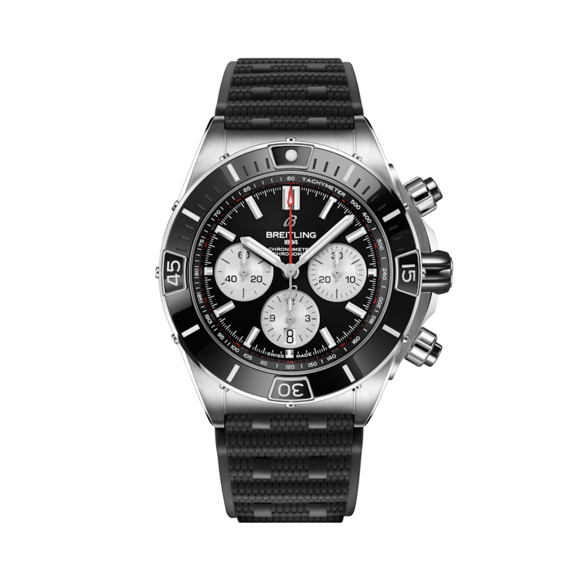Super Chronomat超級機械計時B01腕錶44 黑色 | V-DIAL-COLOR-5686 dial, AB0136251B1S1