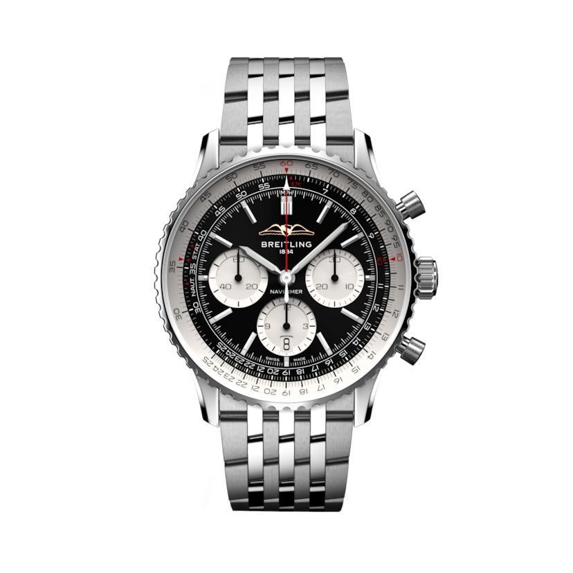 Navitimer B01 Chronograph 43航空計時腕錶 黑色 | V-DIAL-COLOR-5686 dial, AB0138211B1A1