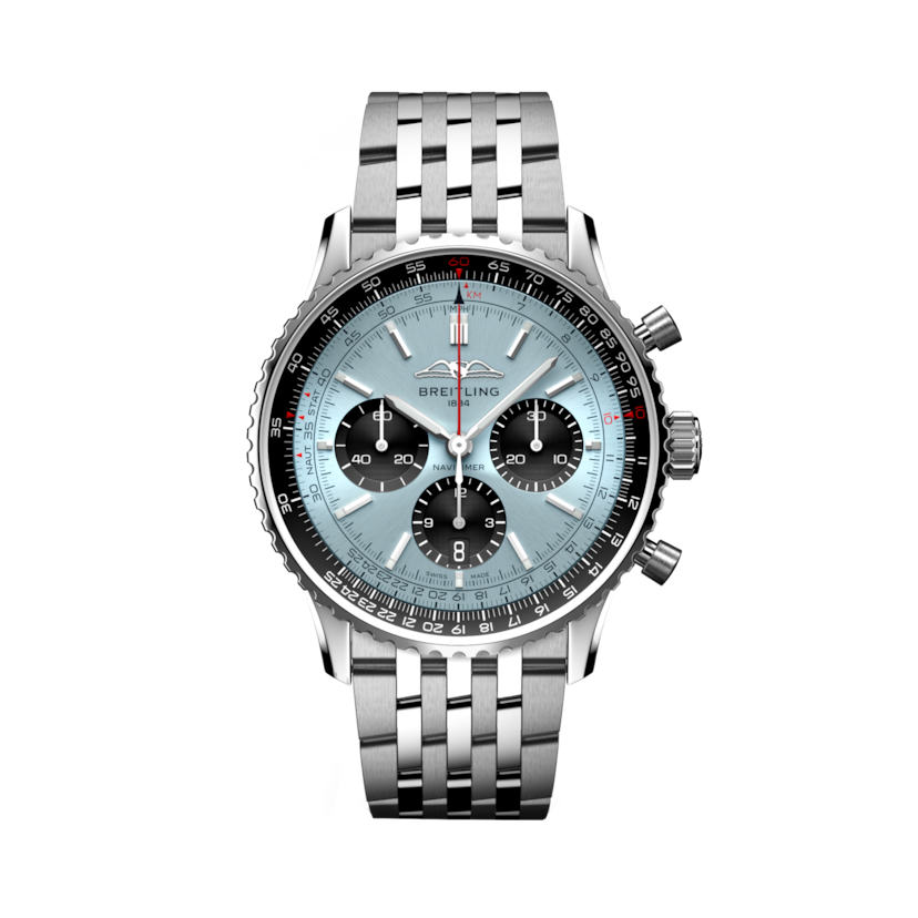 Navitimer B01 Chronograph 43航空計時腕錶 冰藍 | V-DIAL-COLOR-1111 dial, AB0138241C1A1