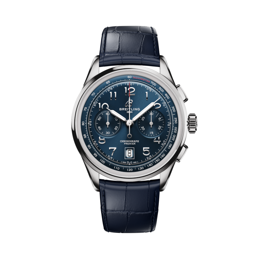 Premier B01 Chronograph 42計時腕錶 藍 | V-DIAL-COLOR-5714 dial, AB0145171C1P2