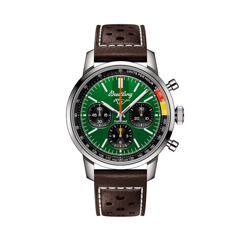Top Time B01系列Ford Mustang腕錶 綠色 | V-DIAL-COLOR-5765 dial, AB01762A1L1X1