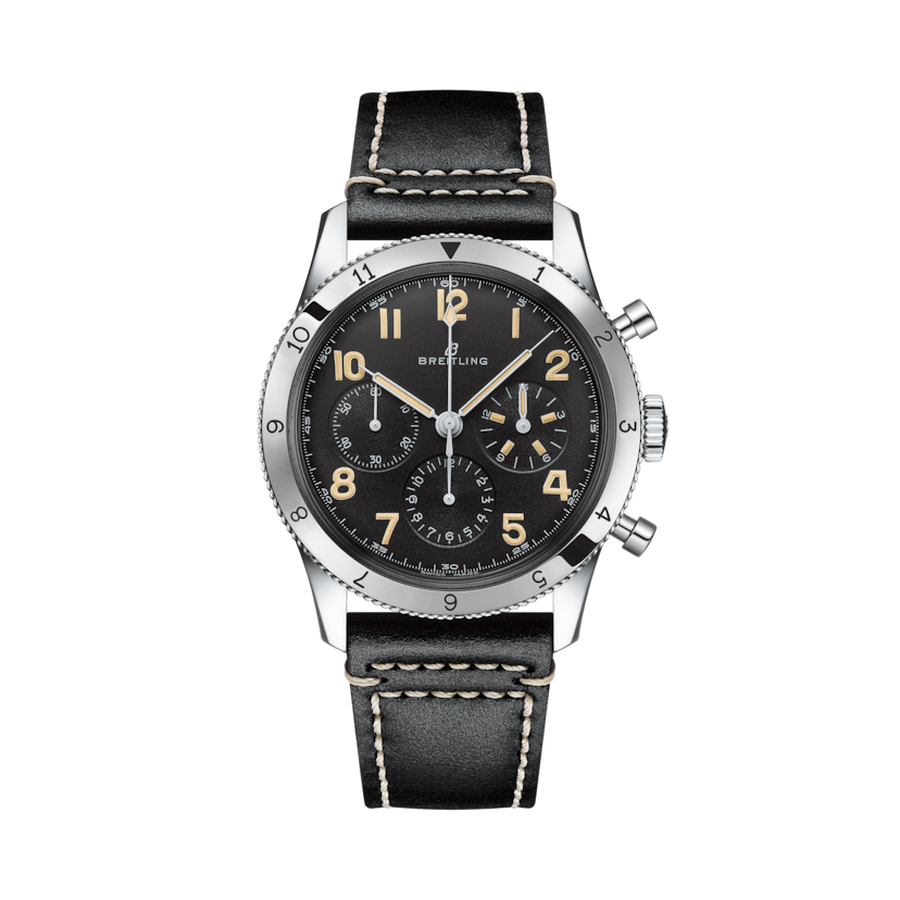 AVI Ref. 765 1953 航空計時腕錶復刻版 黑色 | V-DIAL-COLOR-5686 dial, AB0920131B1X1