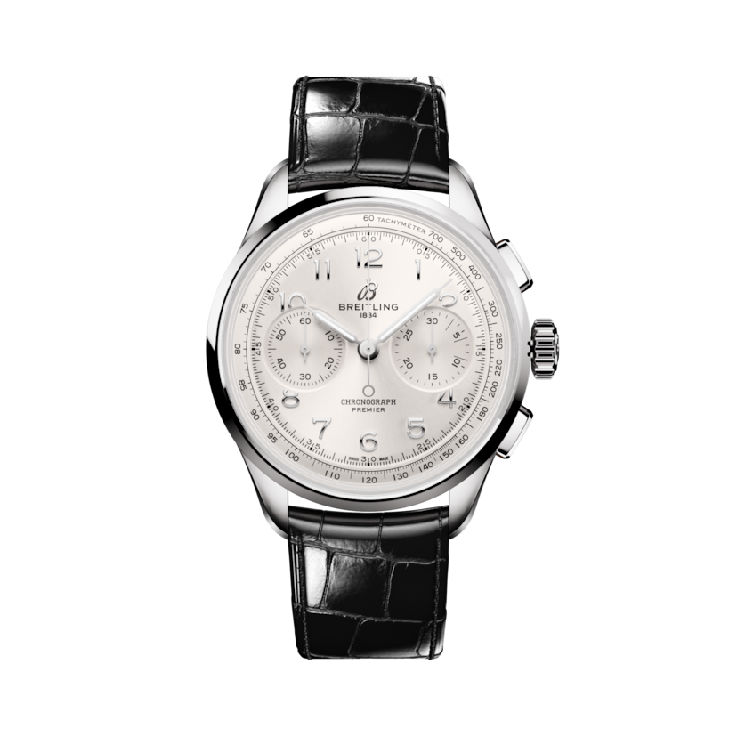 Premier B09 Chronograph 40計時腕錶 銀色 | V-DIAL-COLOR-5843 dial, AB0930371G1P1