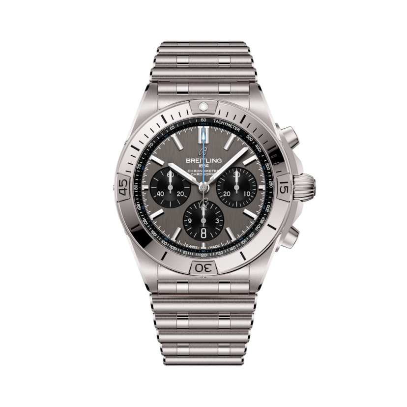 Chronomat B01 42機械計時腕錶 煙灰 | V-DIAL-COLOR-5664 dial, EB0134101M1E1