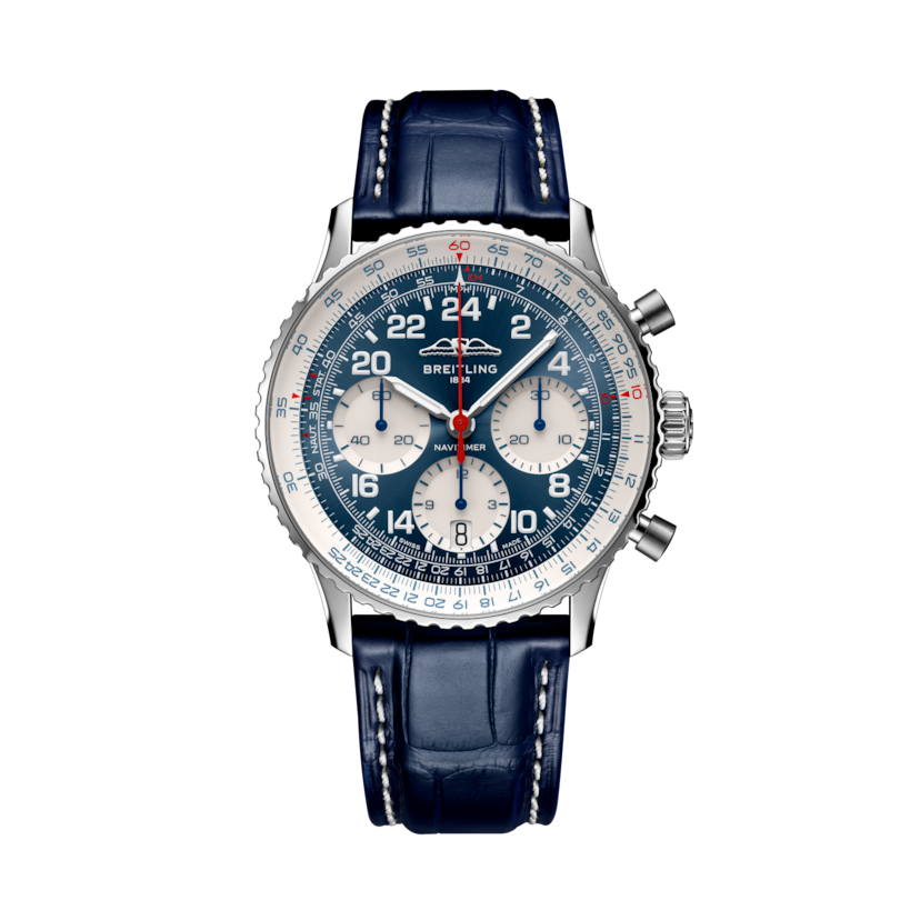 Navitimer B02 Chronograph 41航空計時宇航員腕錶「史考特‧卡本特（Scott Carpenter）百歲冥誕紀念版」 藍 | V-DIAL-COLOR-5714 dial, LB0240211C1P1
