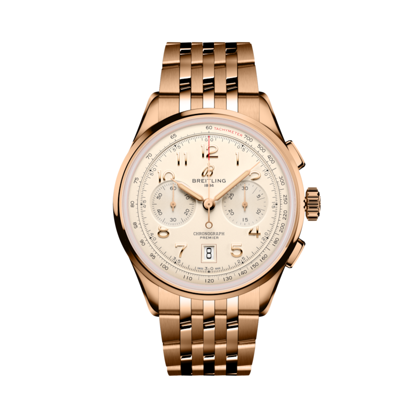 Premier B01 Chronograph 42計時腕錶 奶油色 | V-DIAL-COLOR-5842 dial, RB0145371G1R1