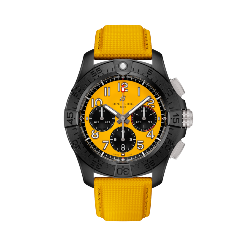 Avenger B01 Chronograph 44 Night Mission復仇者夜間任務計時腕錶 黃色 | VDIALCOLOR9999 dial, SB0147101I1X1