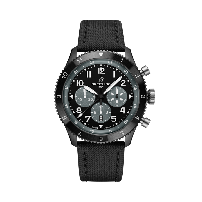 Super AVI B04 Chronograph GMT 46 Mosquito Night Fighter超級飛行員世界時計時腕錶「蚊式夜間戰鬥機」特別版 黑色 | V-DIAL-COLOR-5686 dial, SB04451A1B1X1
