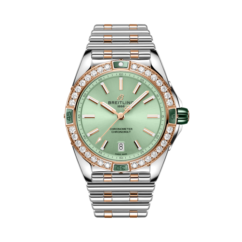 Super Chronomat超級機械計時自動機械腕錶38 綠色 | V-DIAL-COLOR-5765 dial, U17356531L1U1