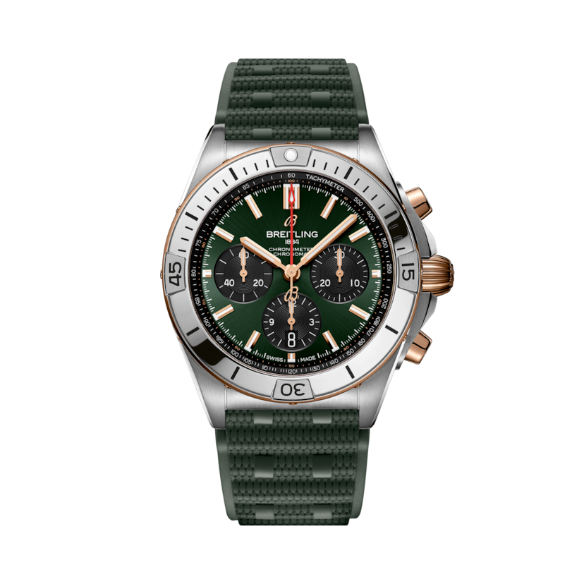 Chronomat B01 42機械計時腕錶 綠色 | V-DIAL-COLOR-5765 dial, UB0134131L1S1