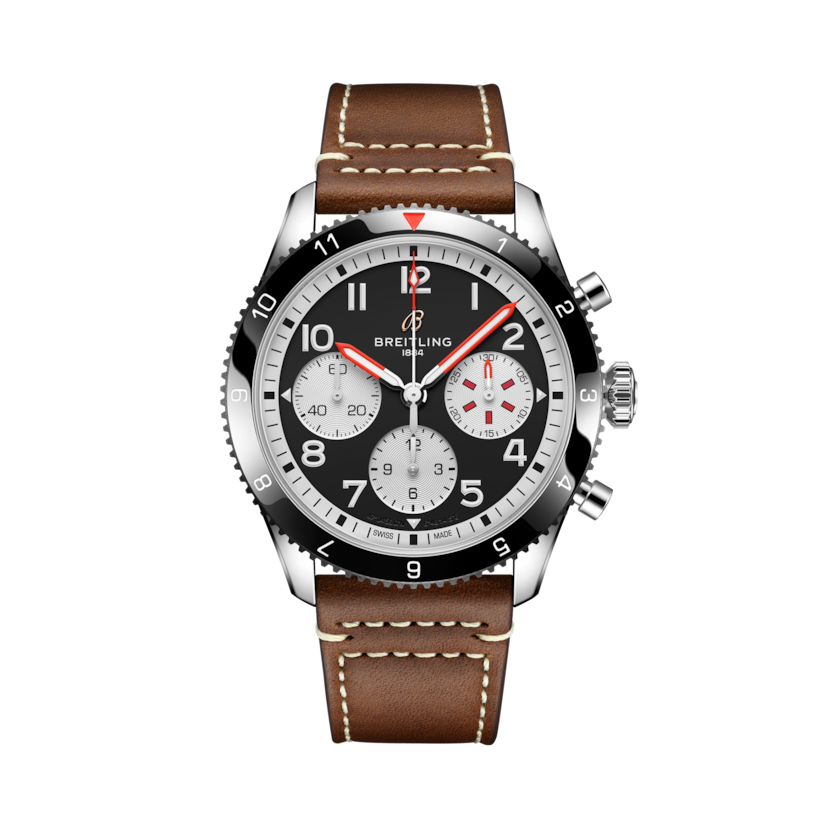 Classic AVI Chronograph 42 Mosquito經典飛行員計時腕錶「蚊式轟炸機」特別版 黑色 | V-DIAL-COLOR-5686 dial, Y233801A1B1X1